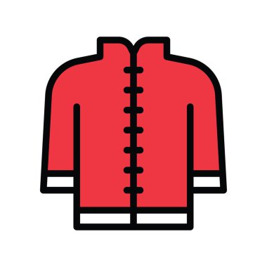 tam biçimli sanat ve zanaat bağlantılı vektör ceketi