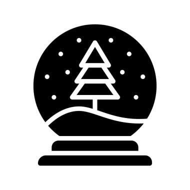 Hediye kutusu ile ilgili süsleme küresi katı tasarım içinde noel ağacı vektörü