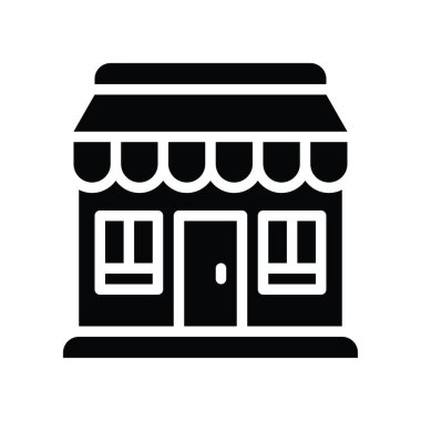 Alışveriş merkezi ya da mağaza katı tasarımda Kara Cuma vektörüyle ilgili