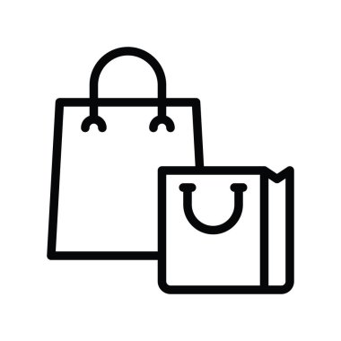 Alışveriş torbaları doğrusal olarak siyah cuma vektörüyle ilgili