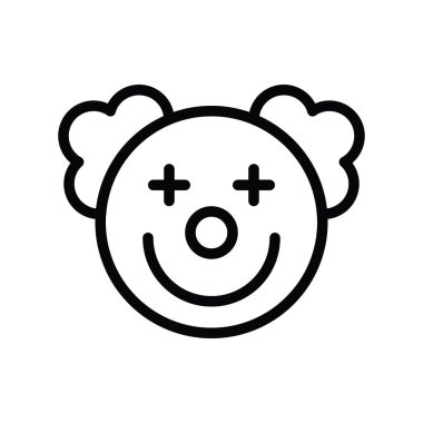 sanat ve zanaat ilişkili joker yüz vektörü doğrusal veya düzenlenebilir vuruş tasarımı