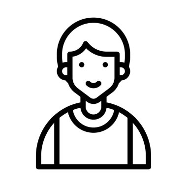 doğum günü çocuğu ya da avatar çizgisel görünümlü ve elbise vektörleri