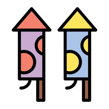 Doğum günü ya da yeni doğan bebek kutlamaları havai fişek ya da havai fişek taşıyıcıları.