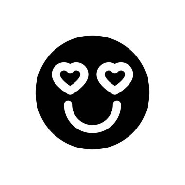 Aşk ve düğünle ilgili gülümseme emoji vektörü sağlam tasarımla