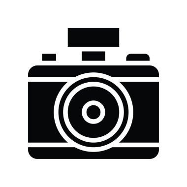 sanat ve zanaat bağlantılı kamera vektörü katı ya da düzenlenebilir vuruş tasarımı