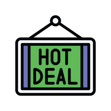 sıcak anlaşma ya da özel anlaşma ve düzenlenebilir felçli tahta vektörü