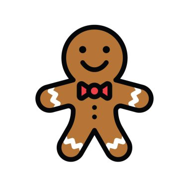 Noel, ilgili kızıl ekmekler, yay avatarları, düzenlenebilir vuruşlar,