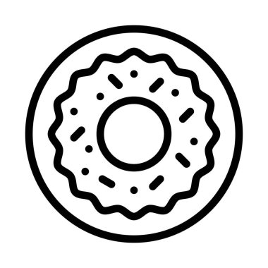 Doğum günü ya da yeni doğan bebek ile ilgili leziz ve tatlı çörek bisküvisi vektörleri doğrusal olarak