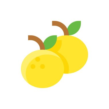 Çin 'de yeni yıla ilişkin portakallar yassı tasarımda meyve vektörü