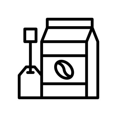 çay ve kahve ikonu, süpermarket konsepti, vektör illüstrasyonu 