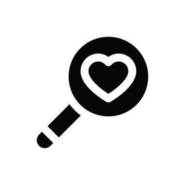 Sevgililer günü kartları, ilgili aşklar ve romantizm, kalp vektörlerinde büyüteç, sağlam tasarımlar.,