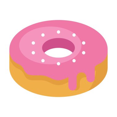 Doğum günü ya da yeni doğan bebekle ilgili leziz ve tatlı çörek vektörleri düz stil