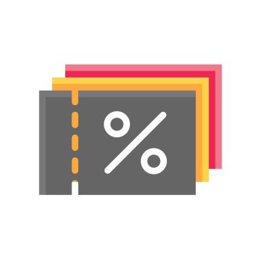 Biletler ve indirimli etiket düz dizaynlı Kara Cuma vektörü ile ilgili