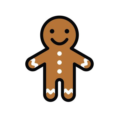 Noel, ilgili zencefilli ekmek, avatarlar, düzenlenebilir vuruşlarla,