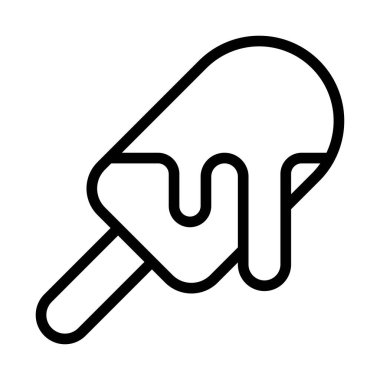 Doğum günü ya da yeni doğan bebek kulfi 'si ya da çikolata vektörlü dondurma.