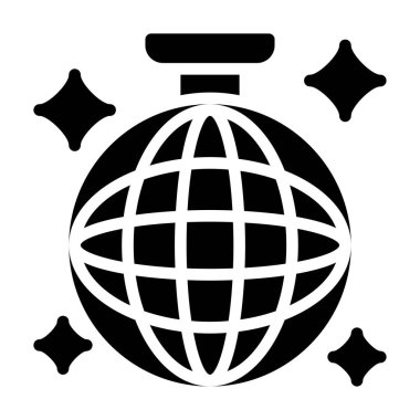 Doğum günü ya da yeni doğan bebek süslemesi ya da yıldız vektörlü sokak topu katı tasarım