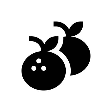 Çin 'e bağlı yeni yıl portakalları katı tasarımda meyve vektörleri