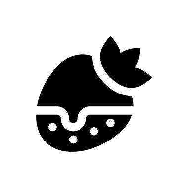 Sevgililer günü aşkı ve romantizmi... Çilek vektörünü katıksız tasarım ile karıştırdı.