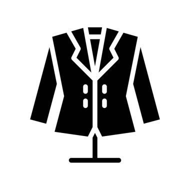 düğün ve aşkla ilgili gelinlik ya da damat kıyafeti katı tasarım vektörü üzerinde