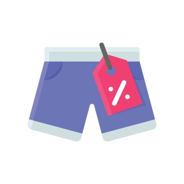 tam biçimli yeni iç çamaşırı ve yüzde etiketi vektörü