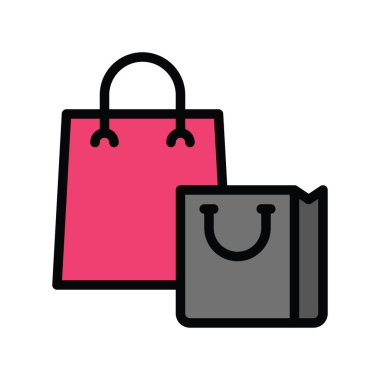 Kara Cuma vektörüyle ilgili alışveriş torbaları tam stil