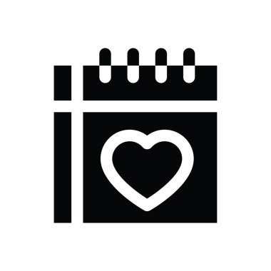 Sevgililer günü kartları, ilgili aşk ve romanlar, takvim vektörlerindeki kalpler, sağlam tasarımlar.,