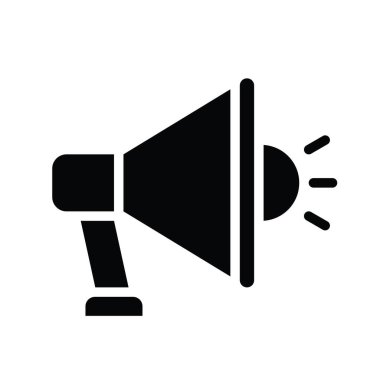 Katı tasarımı ile Kara Cuma vektörüyle ilgili duyuru hoparlörü