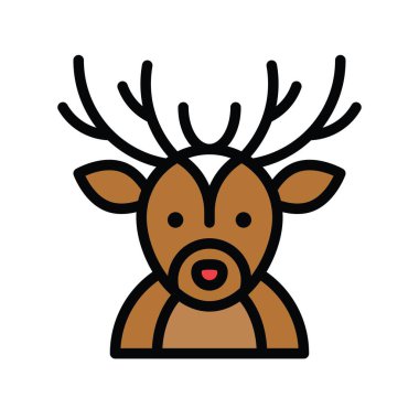 Noel, ilgili şirinler, ren geyiği avatarları, düzenlenebilir felçler,