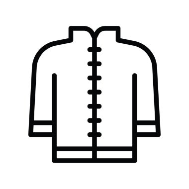 Çizgisel biçimli sanat ve zanaat bağlantılı vektör ceketi