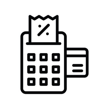 fatura makinesi ve kart lineal biçimdeki siyah cuma vektörüyle ilgili