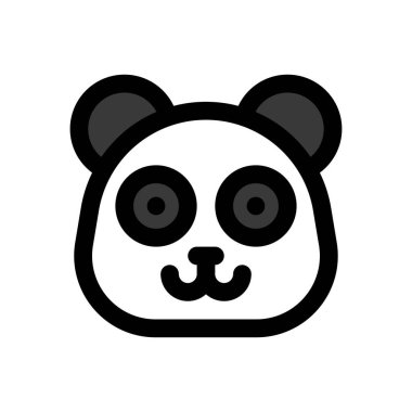 Çin 'e özgü yeni yıl pandası yüzey vektörü.