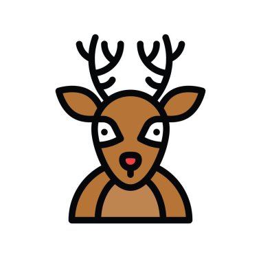 Noel, ilgili şirinler, ren geyiği avatarları, düzenlenebilir felçler,