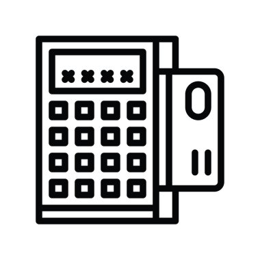 Doğrusal biçimdeki ATM ve kredi kartı vektörü