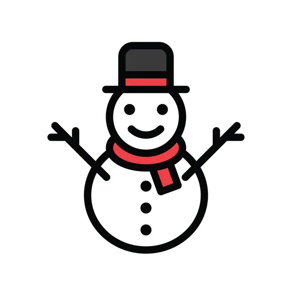 Weihnachten Verwandte Schneemänner Mit Hüten Und Schals Avatare Mit Editierbaren — Stockvektor