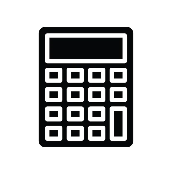 Calculator Gerelateerd Aan Zwarte Vrijdag Vector Solide Ontwerp — Stockvector