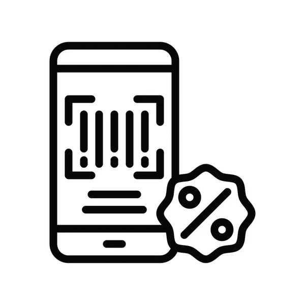 Mobile Shop Και Κωδικός Και Ποσοστό Tag Έκπτωση Κάρτα Διάνυσμα — Διανυσματικό Αρχείο