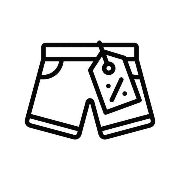 New Underwear Percentage Tag Vector Lineal Style — Stock Vector
