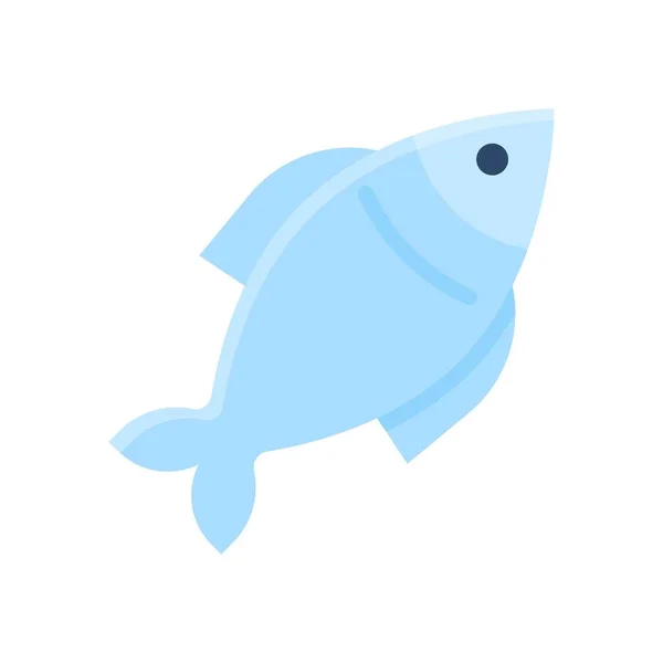 Fish Icon Supermarket Concept Vector Illustration — Stock Vector