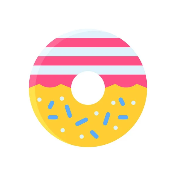 4Ème Juillet Liée Donut Style Drapeau État Uni Avec Des — Image vectorielle