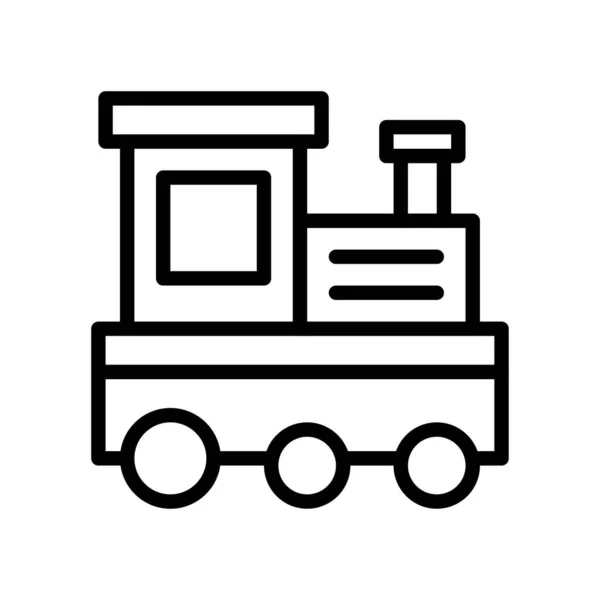 Trein Icoon Transportconcept Vector Illustratie — Stockvector