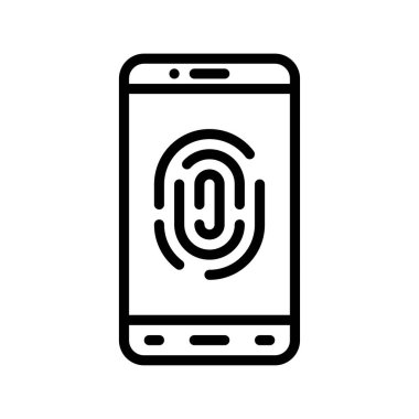 uygulama simgeleri, başparmak işareti ve doğrusal biçimdeki düğme vektörleri ile ilgili cep telefonu ekranını ayarladı