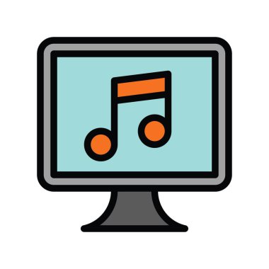 Televizyonlar ve teknoloji, ilgili TV vektörleri, düzenlenebilir vuruşlarda,