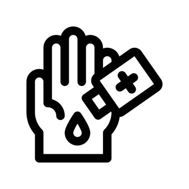 Corona virüsü ile ilgili el yıkama vektörü doğrusal tarzda