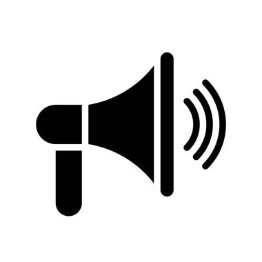 Sözcü vektörü, Sosyal medya katı tasarım simgesi