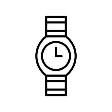 Vektör illüstrasyonunu izle, izole çizgi tasarım simgesi