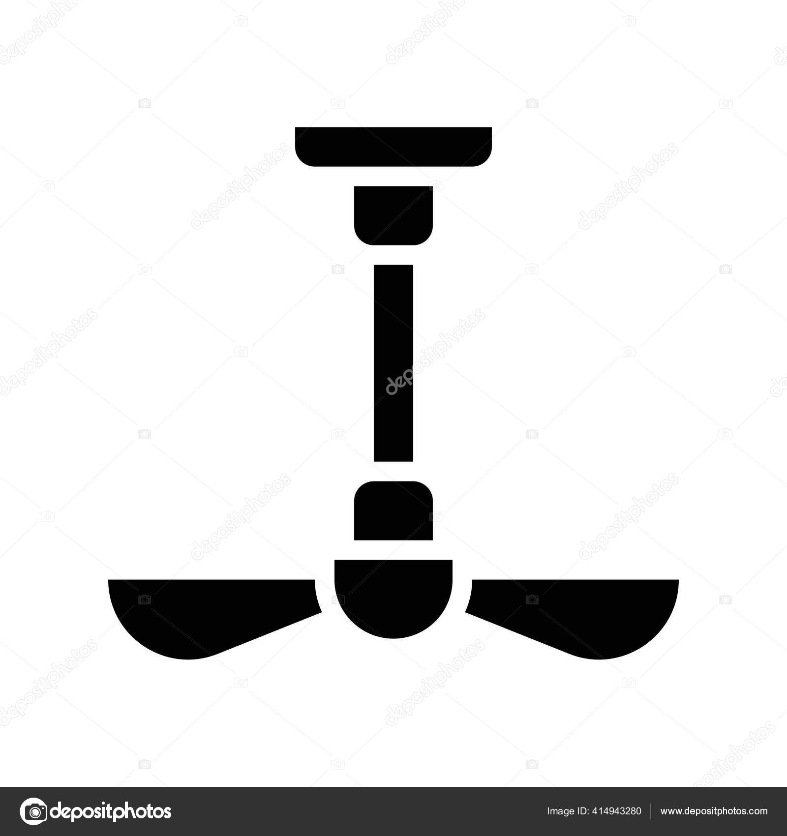 Ceiling Fan Vector Illustration Isolated Solid Design Icon Stock Vector