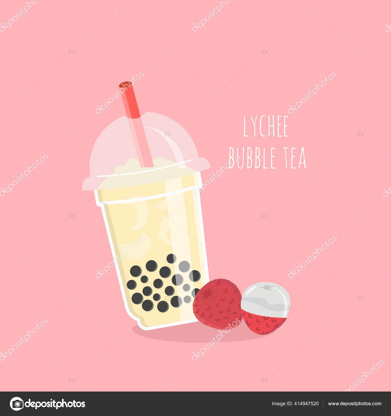 Bubble Tea Stok Vektor
