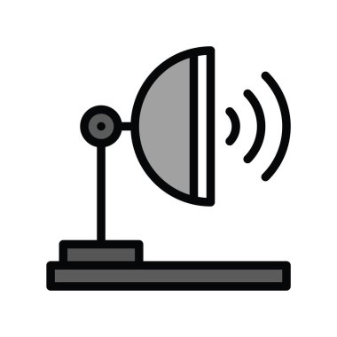 Televizyonlar ve teknoloji, ilgili çanak anten vektörleri, dolu stillerde.,