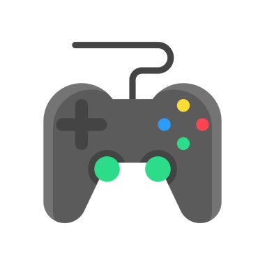 eğlence bağlantılı düğmeli oyun tahtası, artı düz stil işaret ve kablo vektörleri