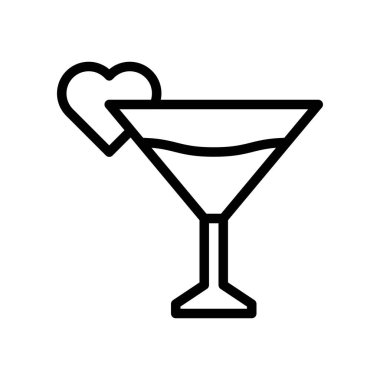 Şampanya vektör illüstrasyonu, izole çizgi tasarımı simgesi